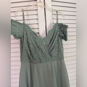 David’s bridal Bridesmaids dress size 4 Sage green